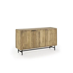 APARADOR MUNDRA 3P 150CM MADERA MANGO PATA METAL