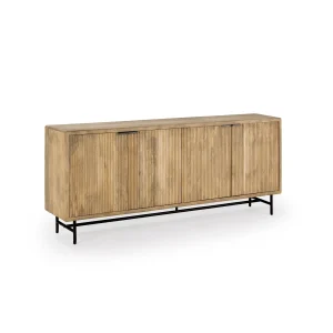 APARADOR MUNDRA 4P 190CM MADERA MANGO PATA METAL